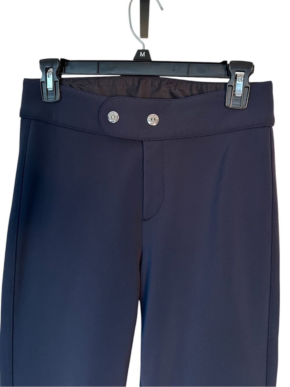 Bogner Women’s Navy Softshell Flared Ski Pants 4-Way Stretch Size L4 Long - Picture 4 of 9
